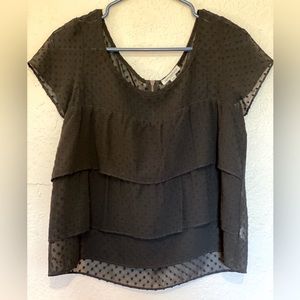 American Eagle Sheer Polka Dot Top